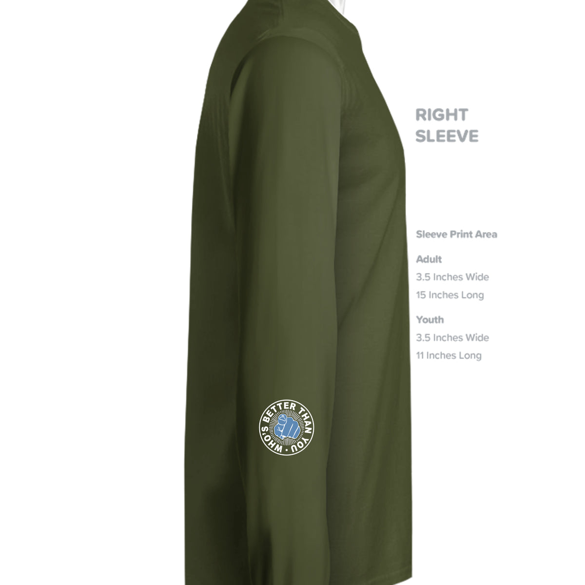 MILITARY GREEN - G240 - SLEEVE_RIGHT