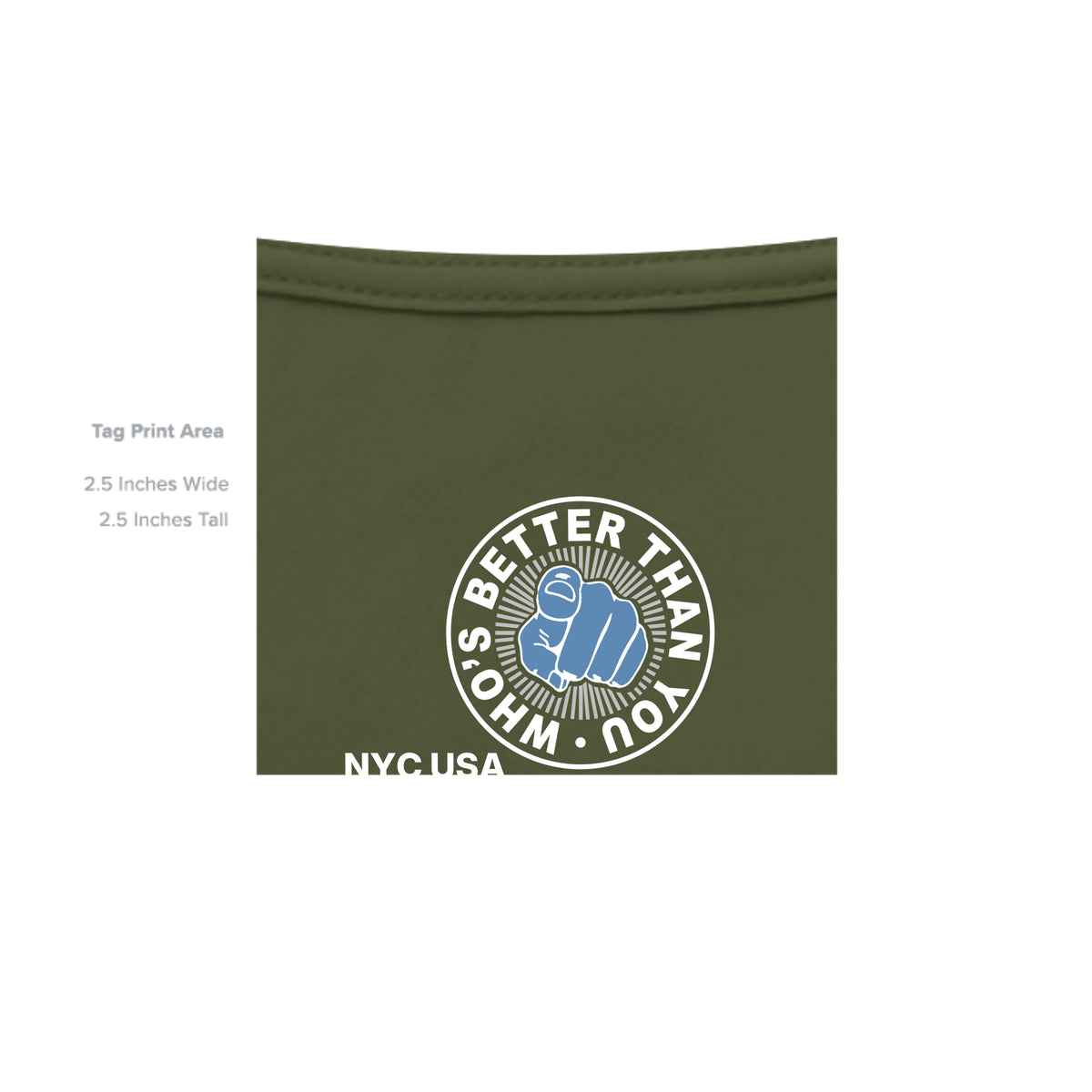 MILITARY GREEN - G240 - INSIDE_TAG_LINE